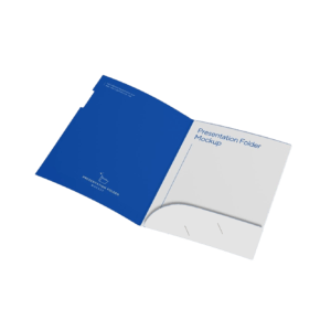 Carpeta con solapa pegada