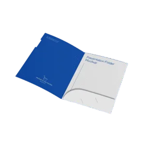 Carpeta con solapa pegada para documentos A4
